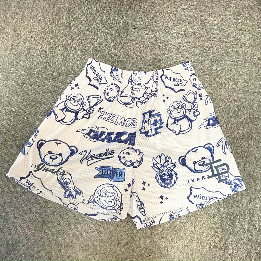 Inaka Power Shorts 2022 Men Women Classic GYM Workout Mesh Shorts One Layer Inaka Shorts Fashion Design