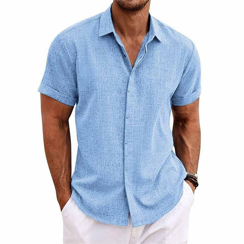 Calvin - Simple Men'S Shirt with a Button Placket