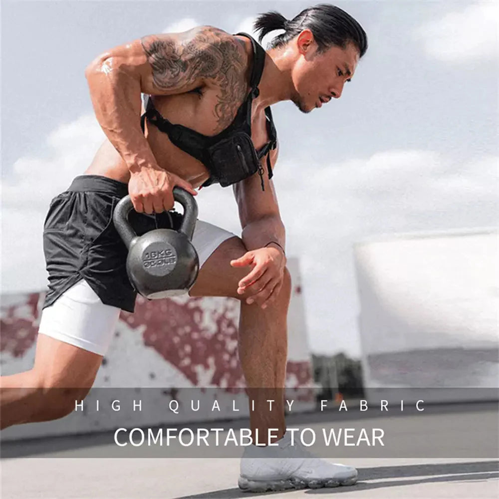 Mens Shorts Elasticated Waist Jogging Shorts Gym Workout Shorts Fitness Running
